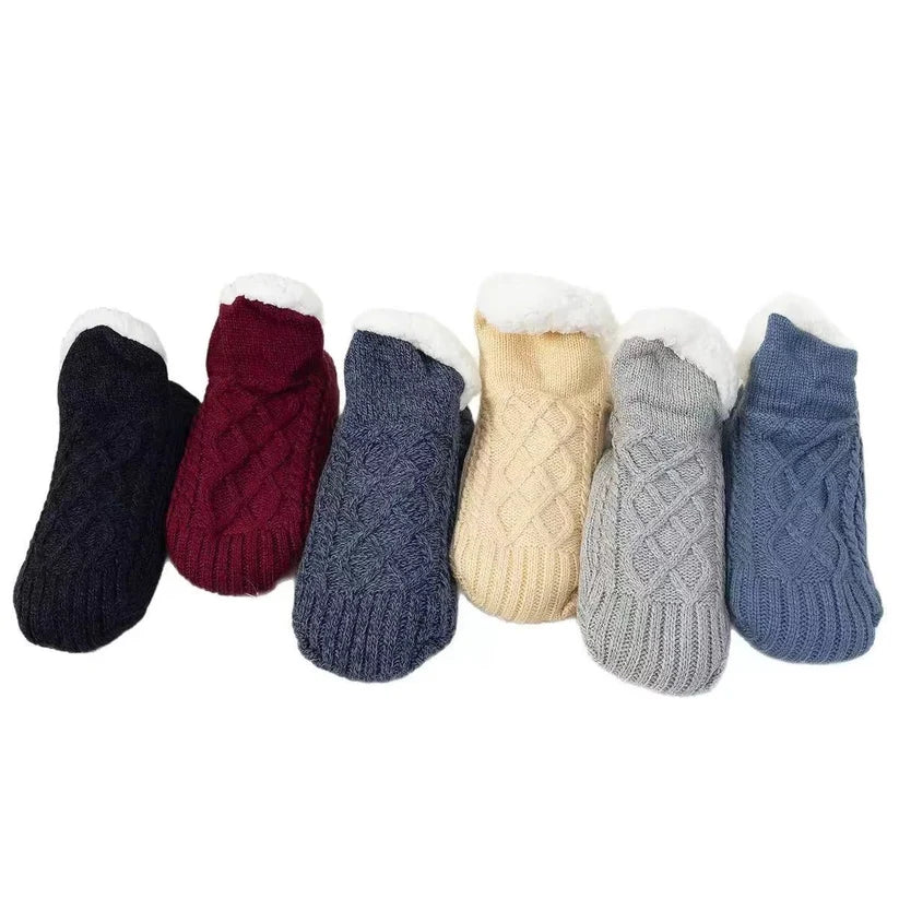 Cable-Knit Cozy Ankle Socks