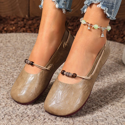 Women's Beaded Mary Jane Flats