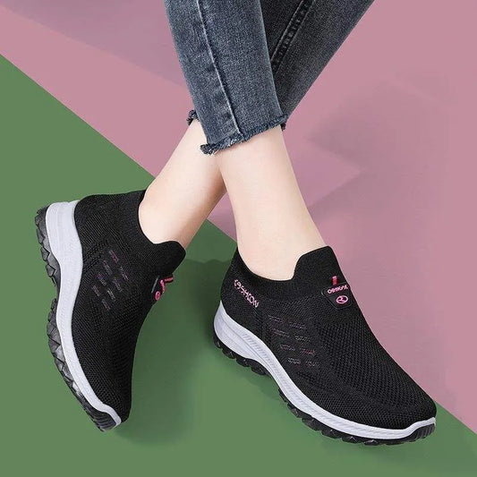 Women's Knit Slip-On Walking Sneakers