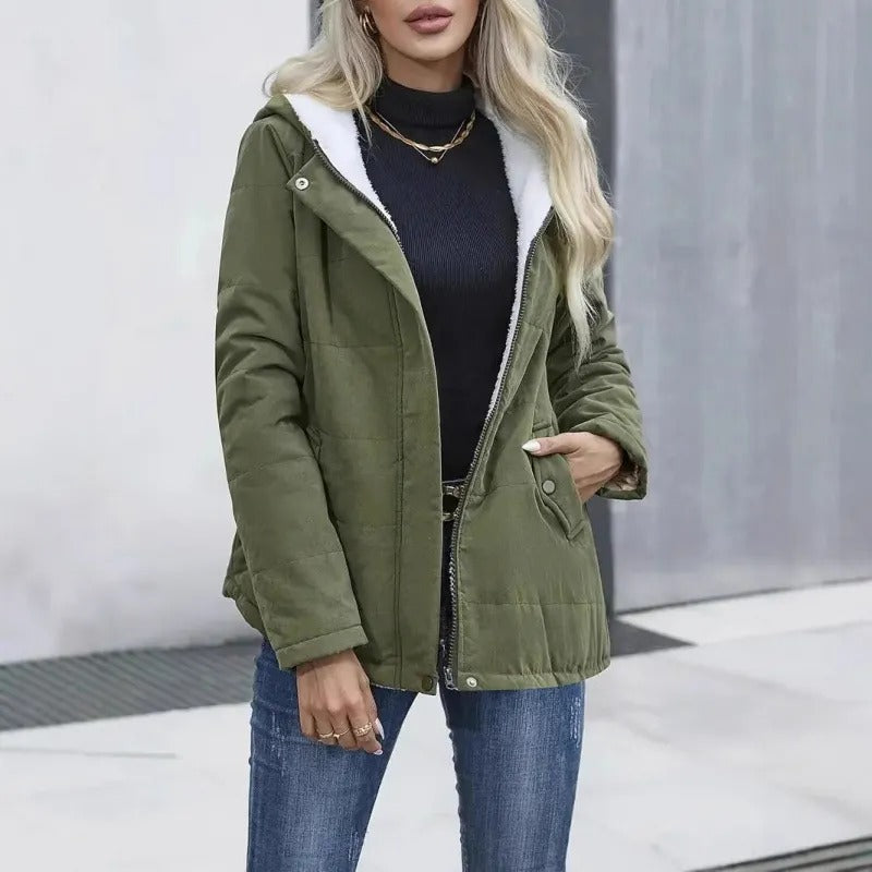 Women's Hooded Zip-Front Jacket