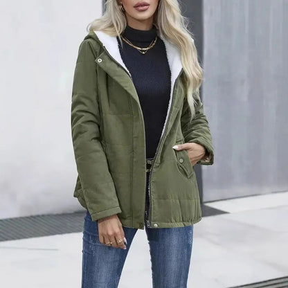 Women's Hooded Zip-Front Jacket
