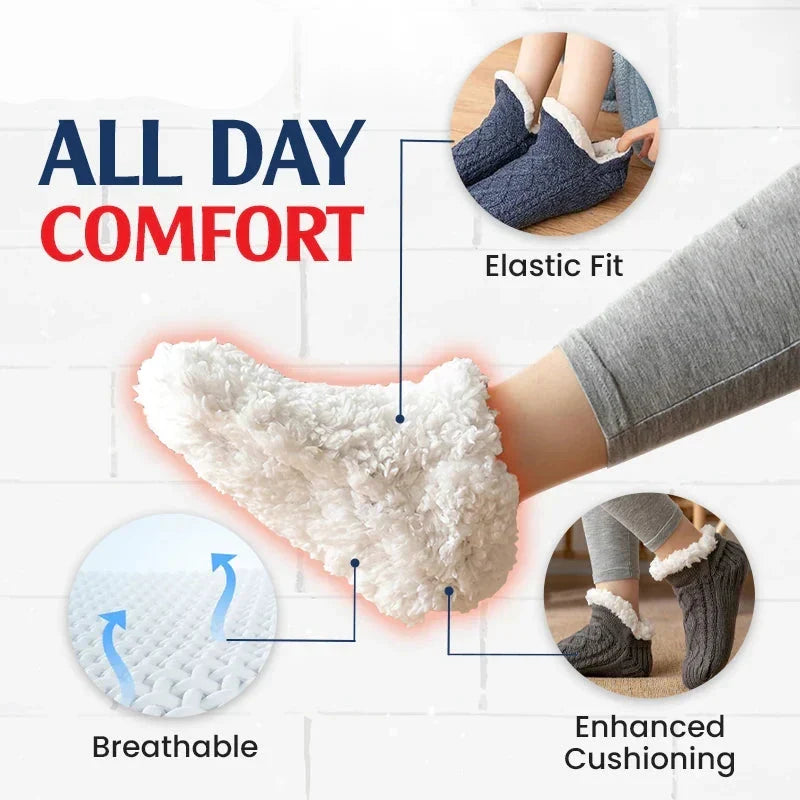 Cable-Knit Cozy Ankle Socks