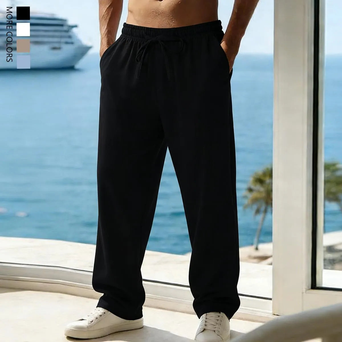 Men's Drawstring Casual Pants