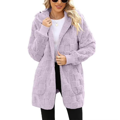 Women's Hooded Textured Cardigan