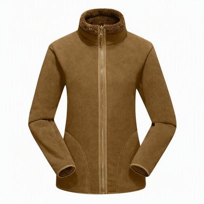 Unisex Reversible Zip-Up Jacket with Stand Collar