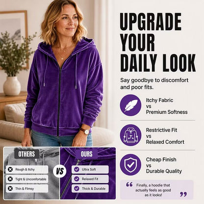 Women's Hooded Zip-Front Jacket