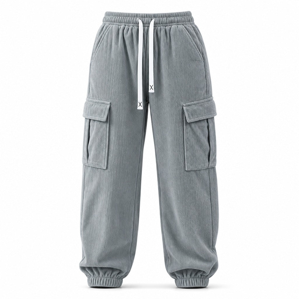 Women's Cargo Jogger Pants with Drawstring Waist