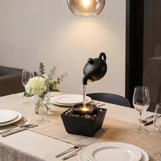 Floating Teapot Tabletop Water Fountain