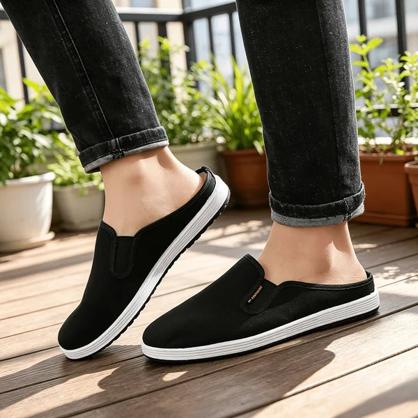 Men’s Wide-Toe Casual Mule Slides