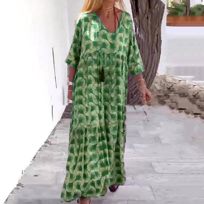 Women’s Plus Size Flowy Casual Maxi Dress