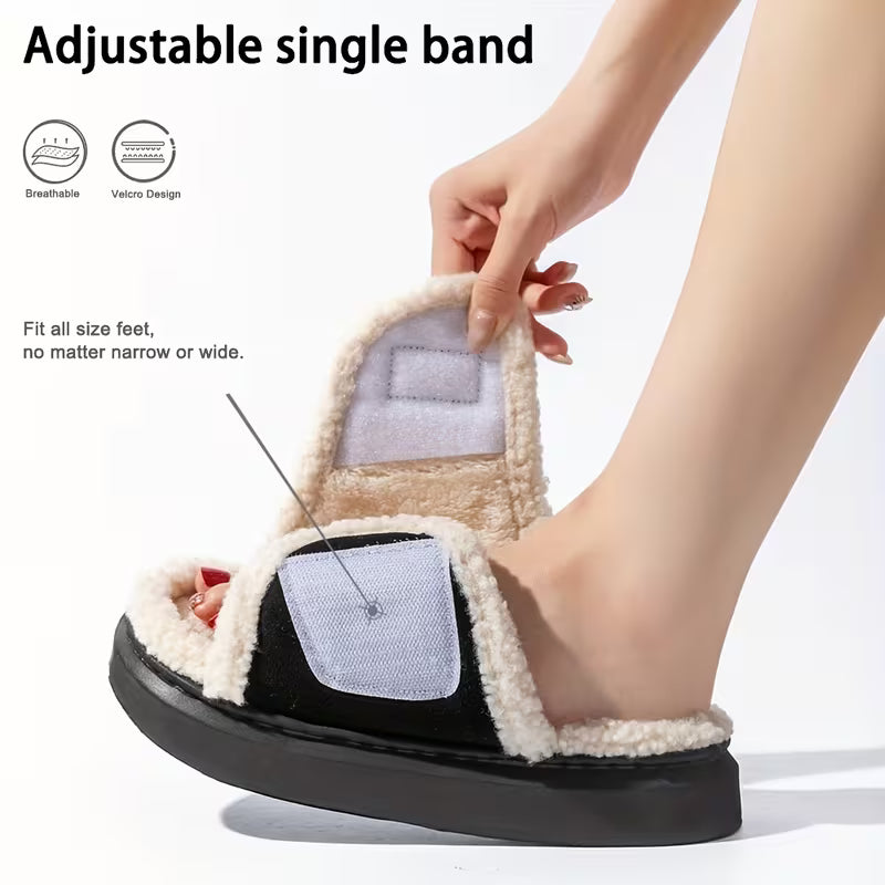 Pmoiste Women’s Cozy Platform Slippers