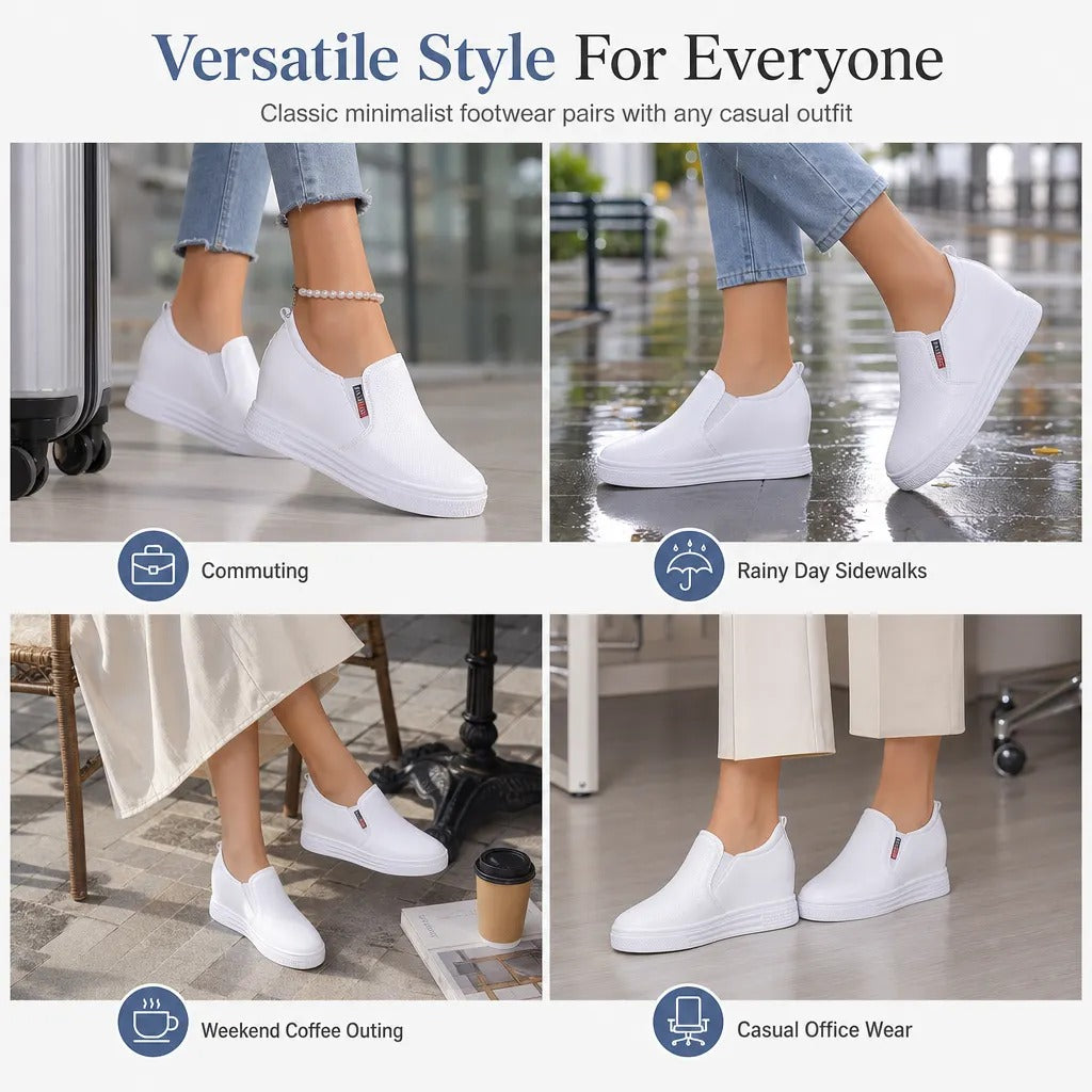 Women's Perforated Slip-On Shoes