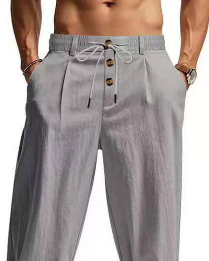 Men’s Casual Drawstring Straight Leg Pants