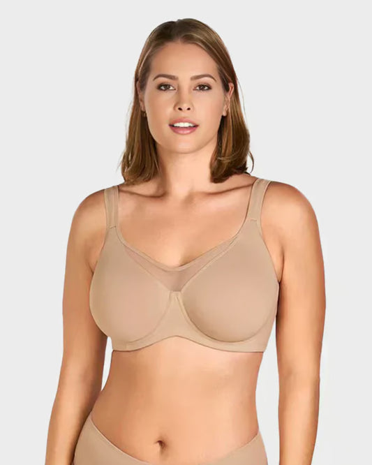 Women's Sheer Mesh Full-Coverage Bra