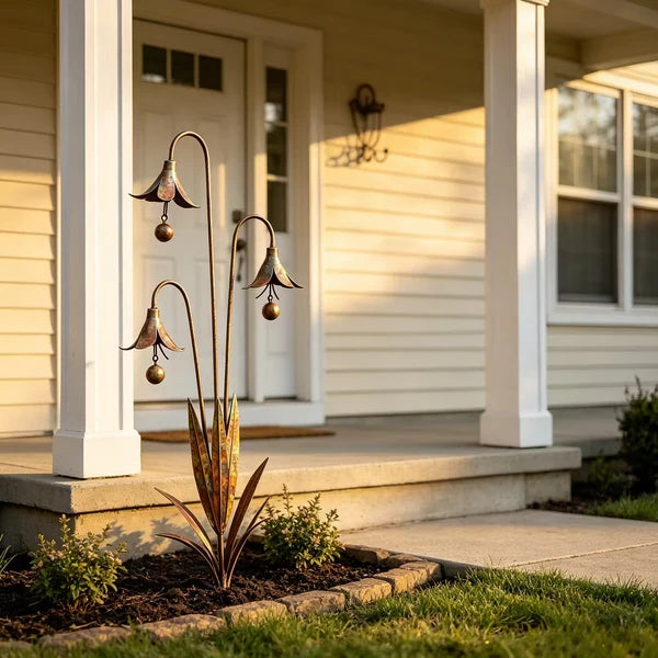 Triple Bell Flower Garden Stake
