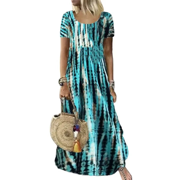Women's Tie-Dye Print Dress