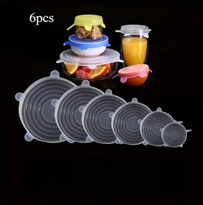 Reusable Stretch Silicone Lids Set