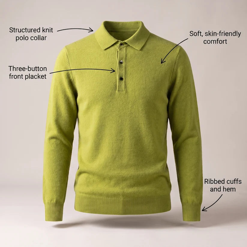Men's Polo Sweater
