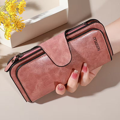 Luxury Faux Leather Wallet & Clutch
