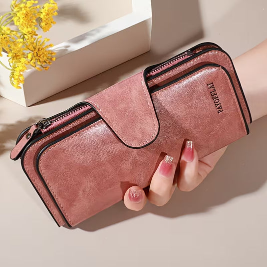 Luxury Faux Leather Wallet & Clutch
