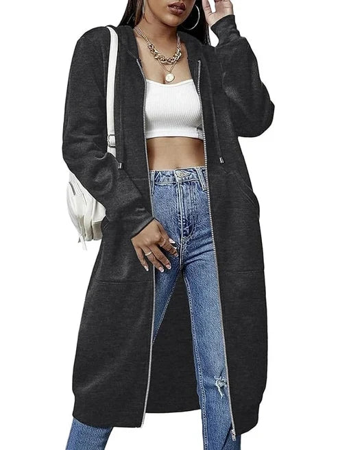 Women’s Hooded Zip-Up Top