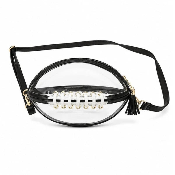 Football-Shaped Crossbody Bag