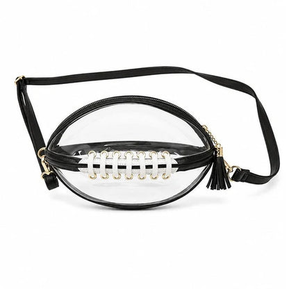 Football-Shaped Crossbody Bag