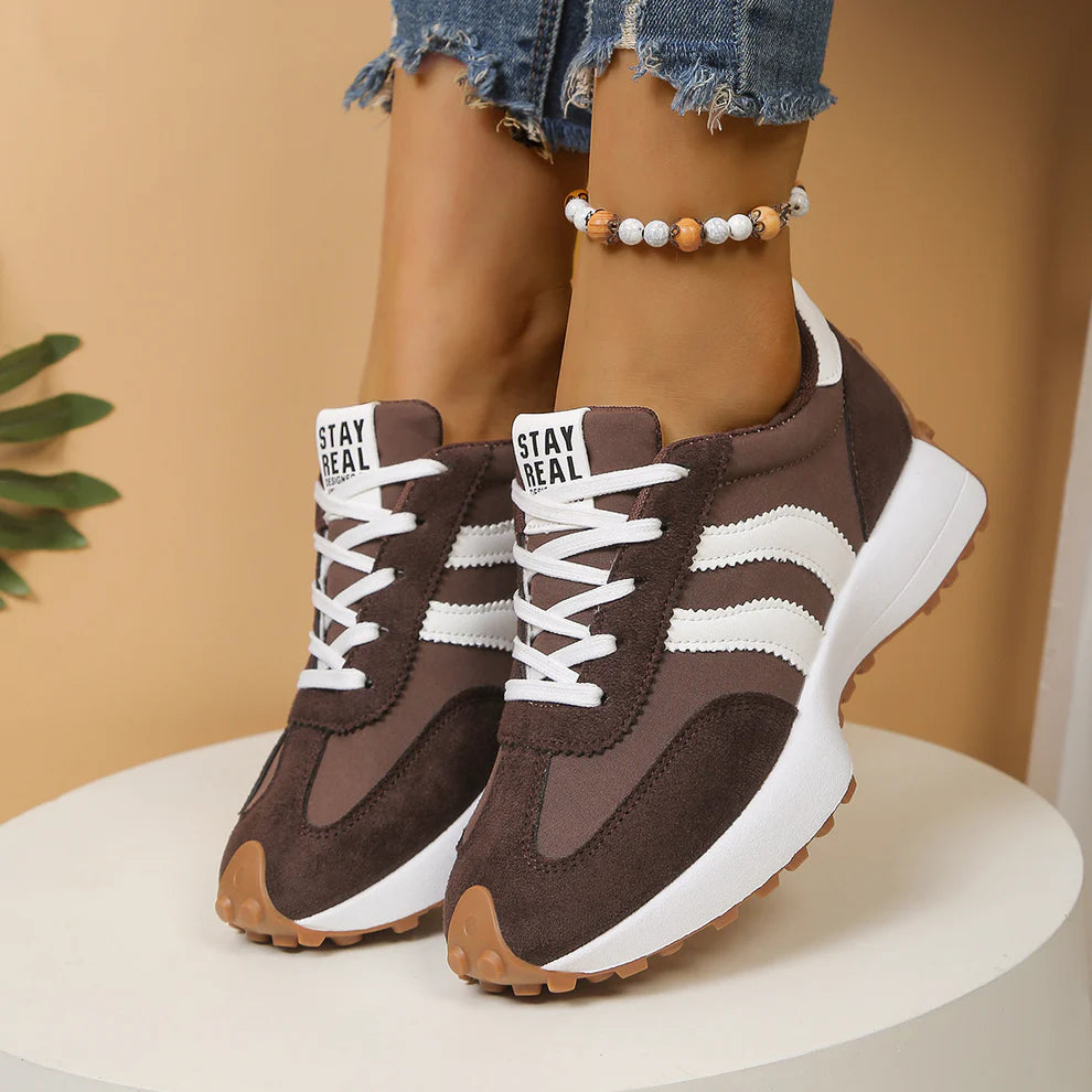 Women's Lace-Up Retro Low-Top Sneakers