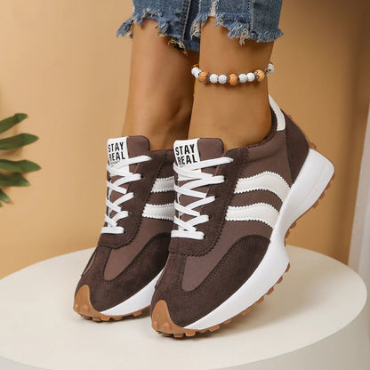 Women's Lace-Up Retro Low-Top Sneakers