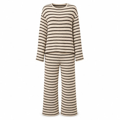 Women's Striped Two-Piece Lounge Set