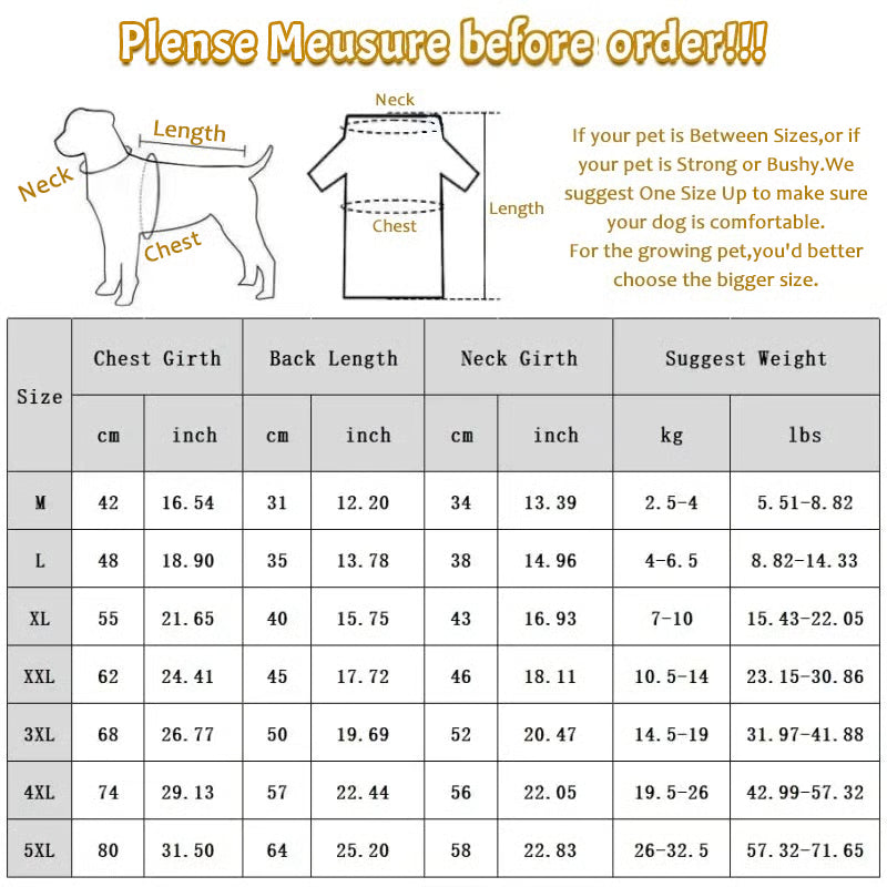 Dog Winter Coat With High Collar