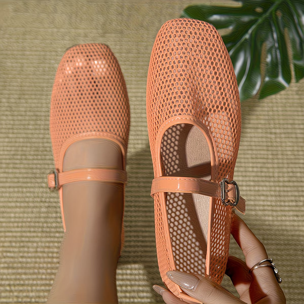 Women's Mesh Mary Jane Flats