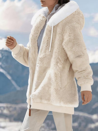 Women’s Hooded Zip-Up Coat