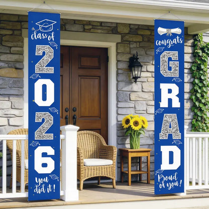 Class of 2026 Graduation Porch Banner Set