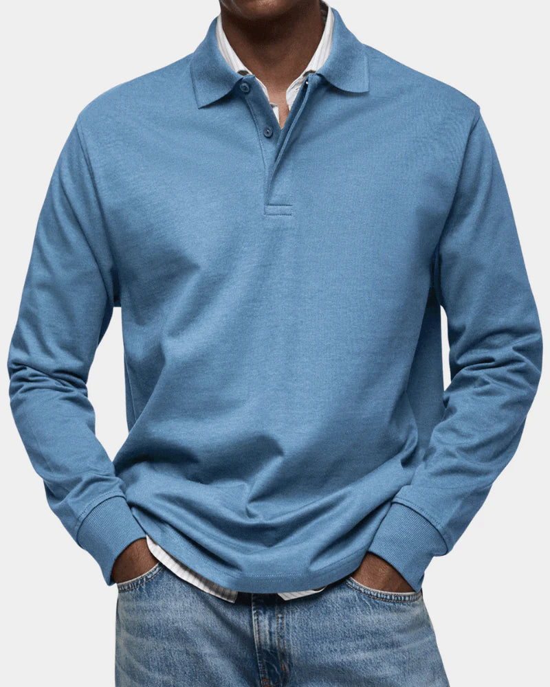 Men's Long-Sleeve Polo Shirt