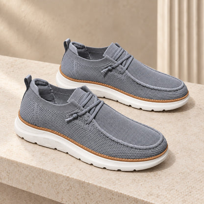 Men's Knit Lace-Up Shoes