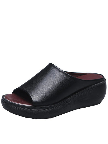Women's Platform Wedge Slide Sandals