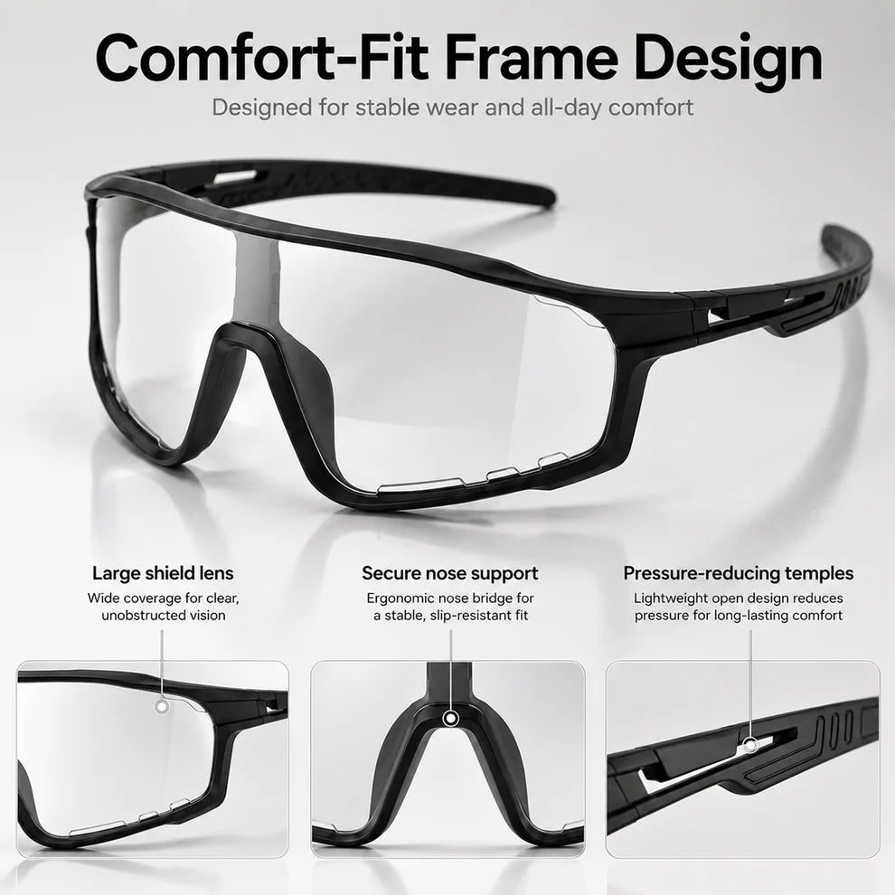 Men’s Photochromic UV400 Safety Glasses