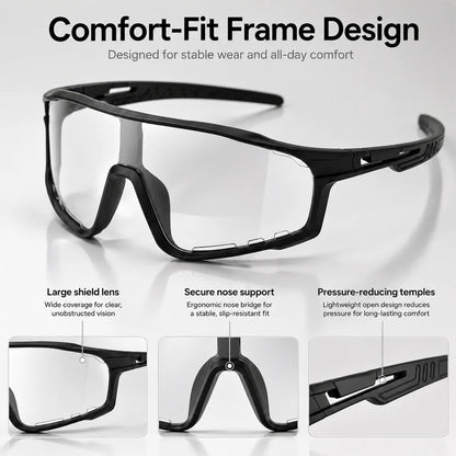 Men’s Photochromic UV400 Safety Glasses