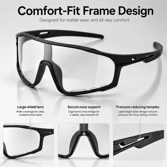 Men’s Photochromic UV400 Safety Glasses