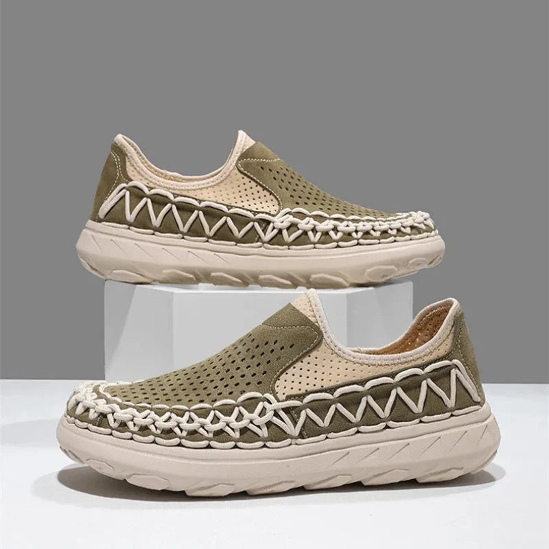 Men's Handwoven Slip-On Casual Loafers