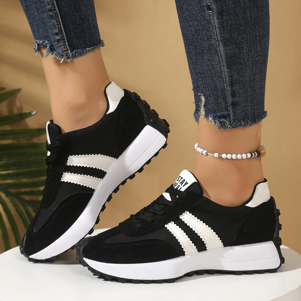 Women's Lace-Up Retro Low-Top Sneakers