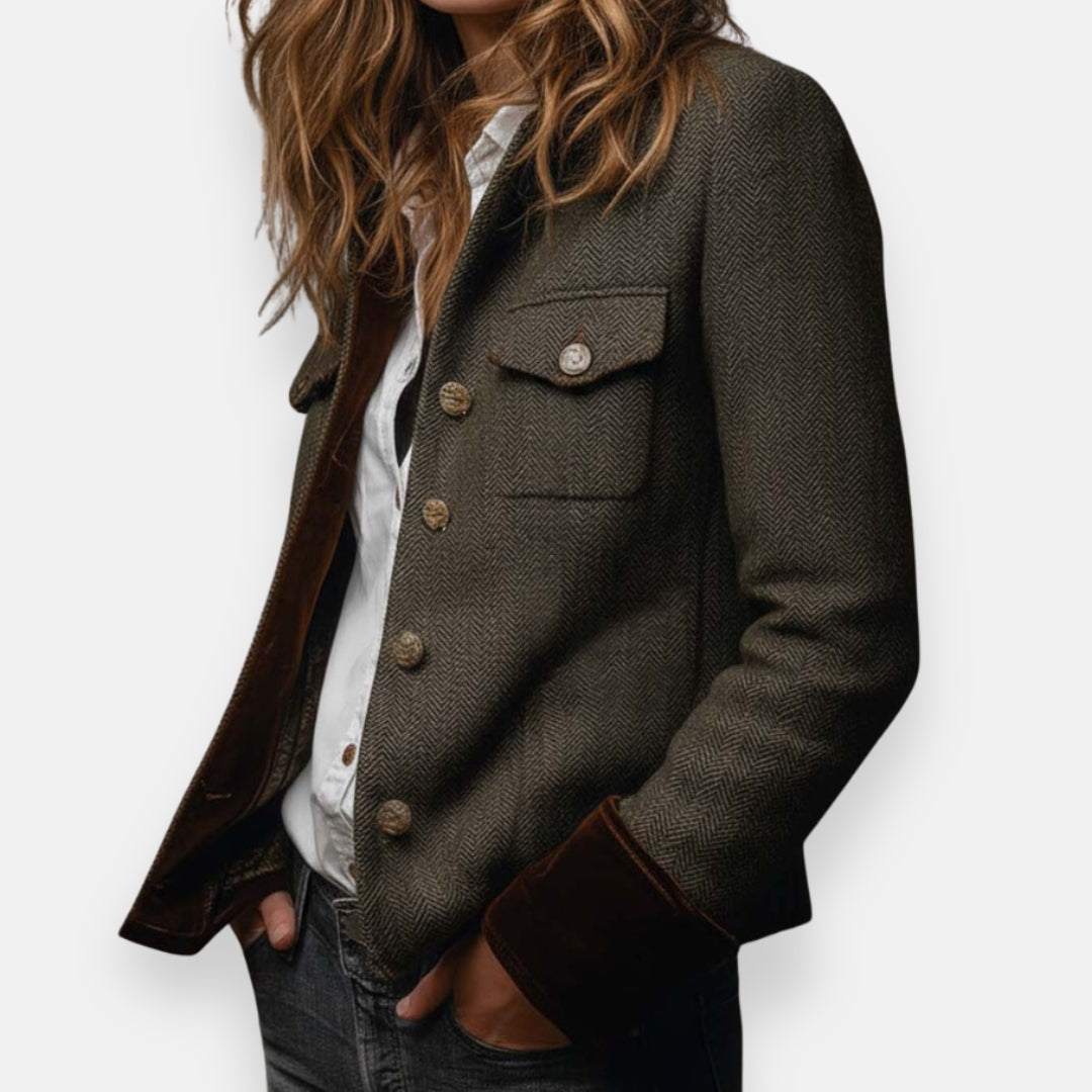 Women’s Elegant Casual Button-Up Jacket