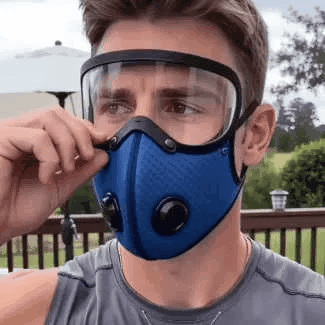 Unisex Dual-Valve Filter Face Mask