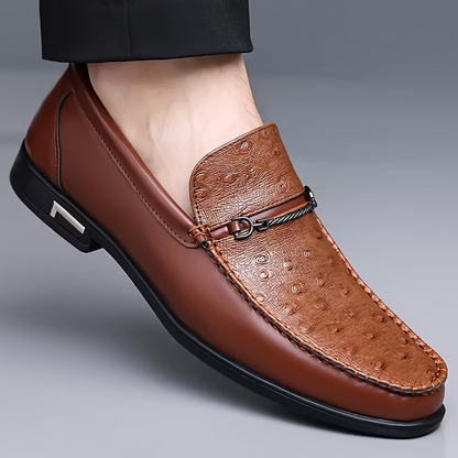 Men's Leather-Look Penny Loafers