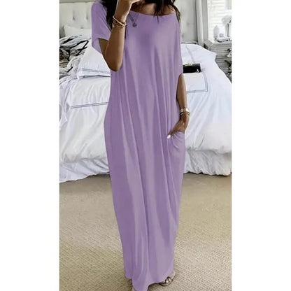 Women's Off-Shoulder Loose-Fit Dress