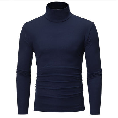 Men's Mock Turtleneck Long-Sleeve Shirt