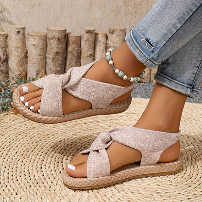 Women's Crisscross Slingback Flat Sandals