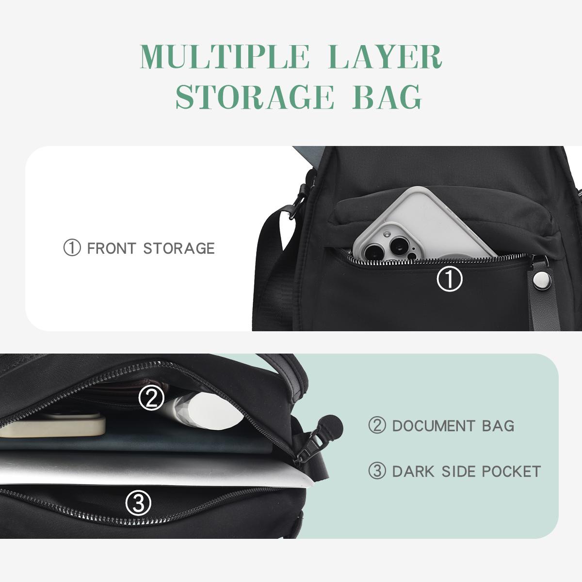 Women's Zip Top Shoulder Bag