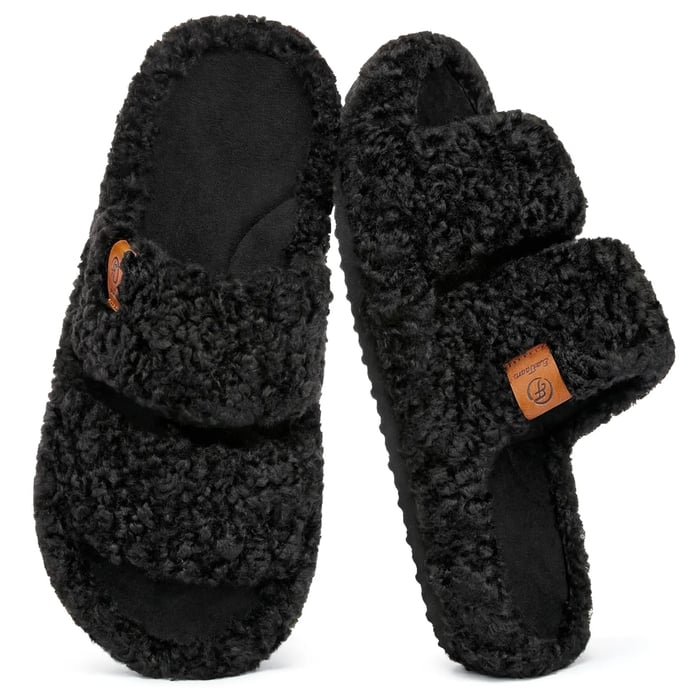 Women's Open-Toe Double-Strap Slippers
